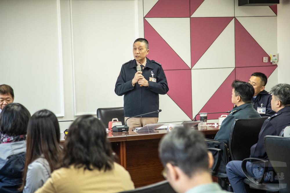 劉校長致詞時表示，透過說明會，蒐整大家對招生工作的意見及問題，藉以提升未來招生工作成效與政策規劃。（軍聞社記者王茗生攝）