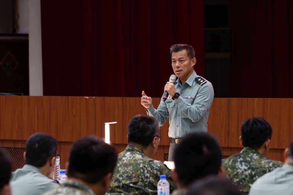 國防部總督察長章中將6日主持113年軍風紀專案巡迴宣教。（軍聞社記者卓以立攝）